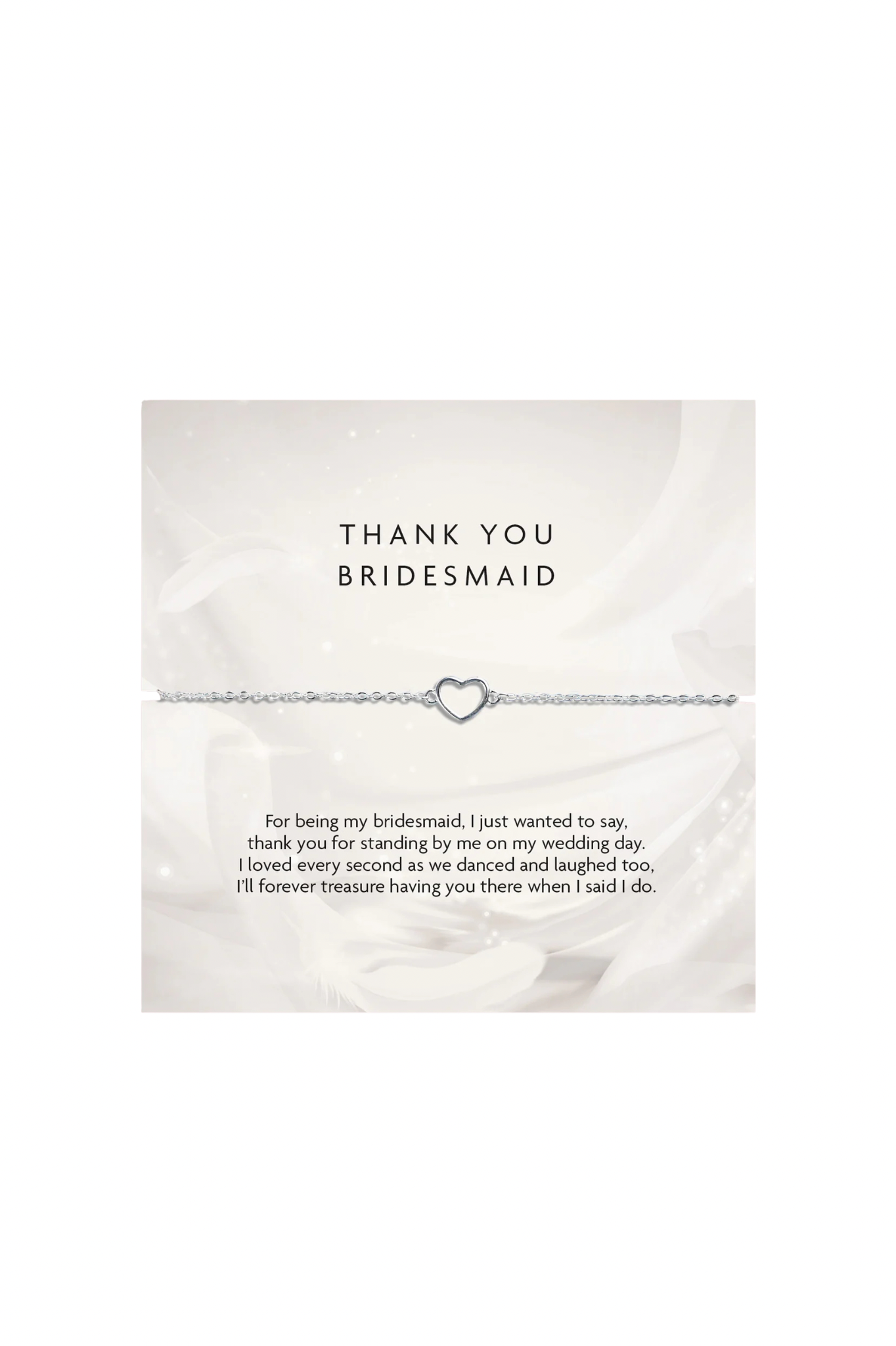 Bridesmaid Thank you Bracelet