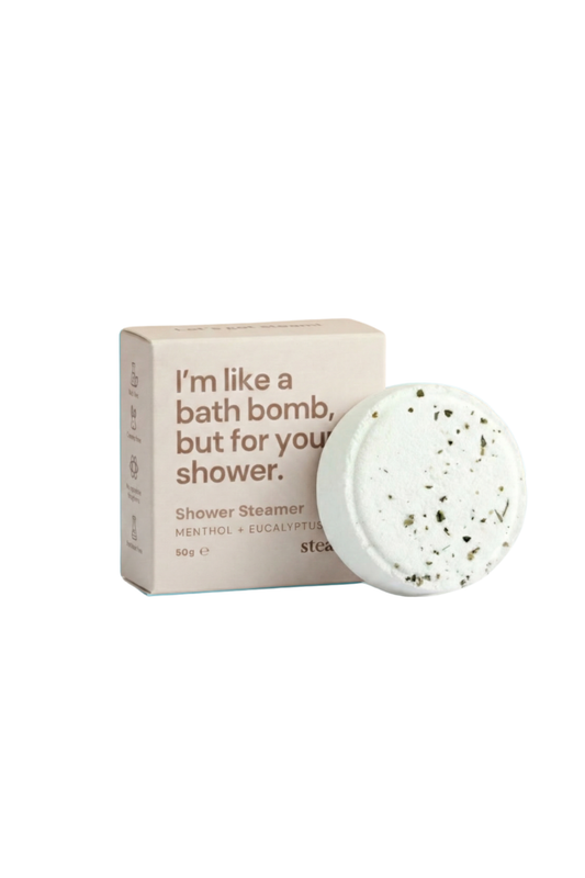 I’m like a bath bomb but for your shower - Shower Steamer